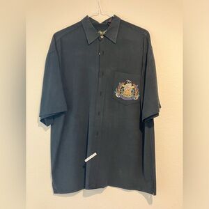 Bamboo Cay Button Short Sleeve Shirt Large